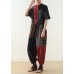 Summer Prints Linen Loose Bat Sleeve Jumpsuit