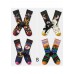 Women Midnight squirrel Paitings Cotton Crew Socks